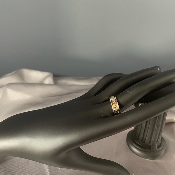 14k yellow gold over copper spinner ring - Picture 6 of 7